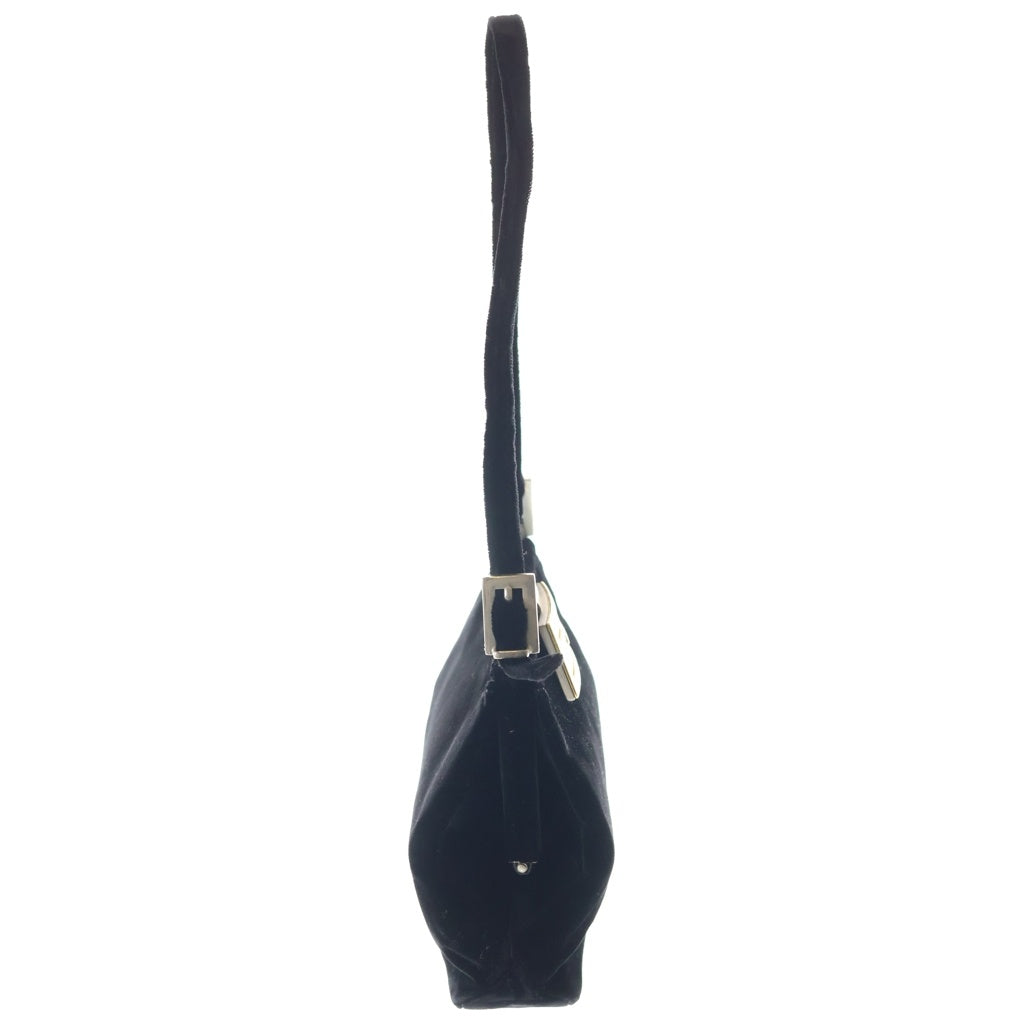 FENDI(フェンディ) ミニハンドバッグ ブラック ベロア ゴールド金具 レディース