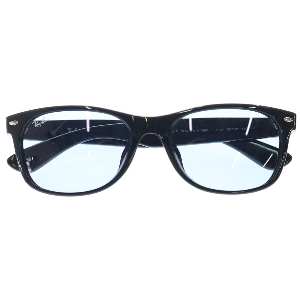 Ray Ban(レイバン) NEW WAYFARER CLASSIC ニューウェイファーラー サングラス アイウェア カラーレンズ ブラック/ブルー RB2132-F レディース