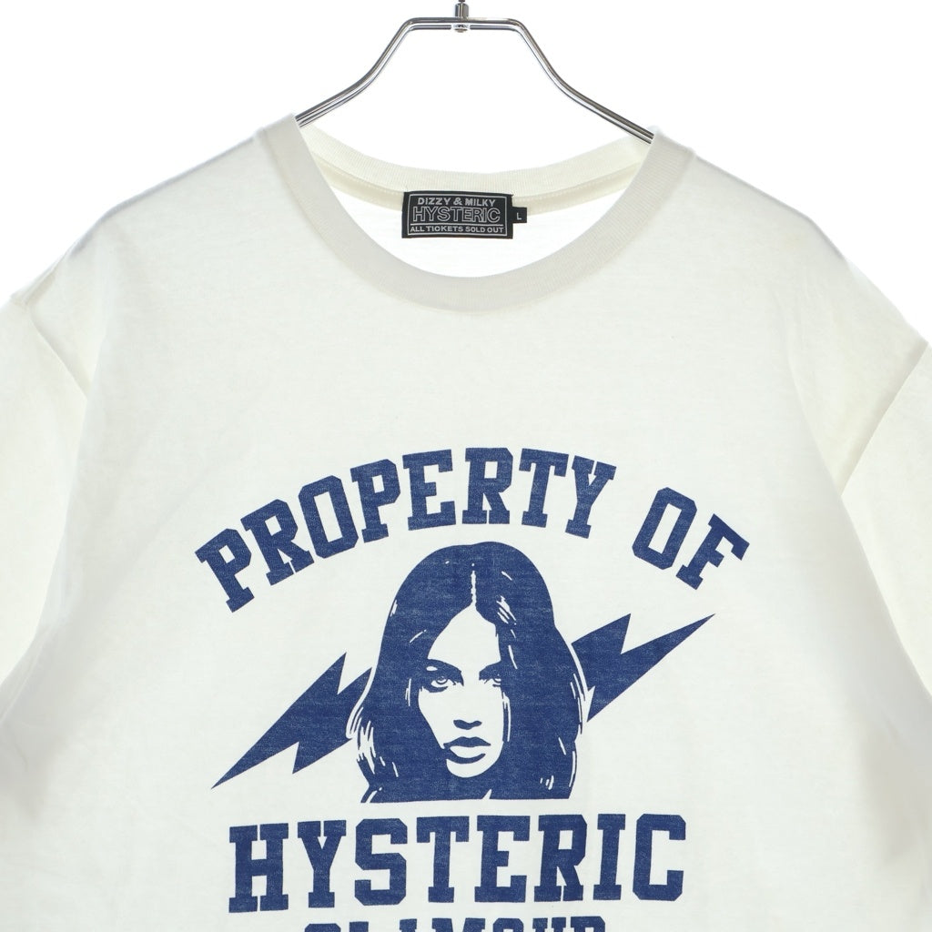 HYSTERIC GLAMOUR(ヒステリックグラマー) ■半袖Tシャツ #L 白