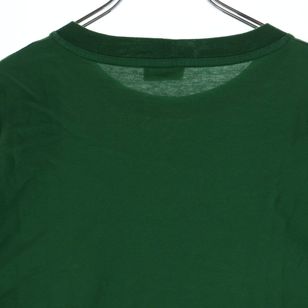CELINE(セリーヌ) 21SS T-Shirt クロップド ロゴプリント半袖Tシャツ グリーン レディース 2X761501F