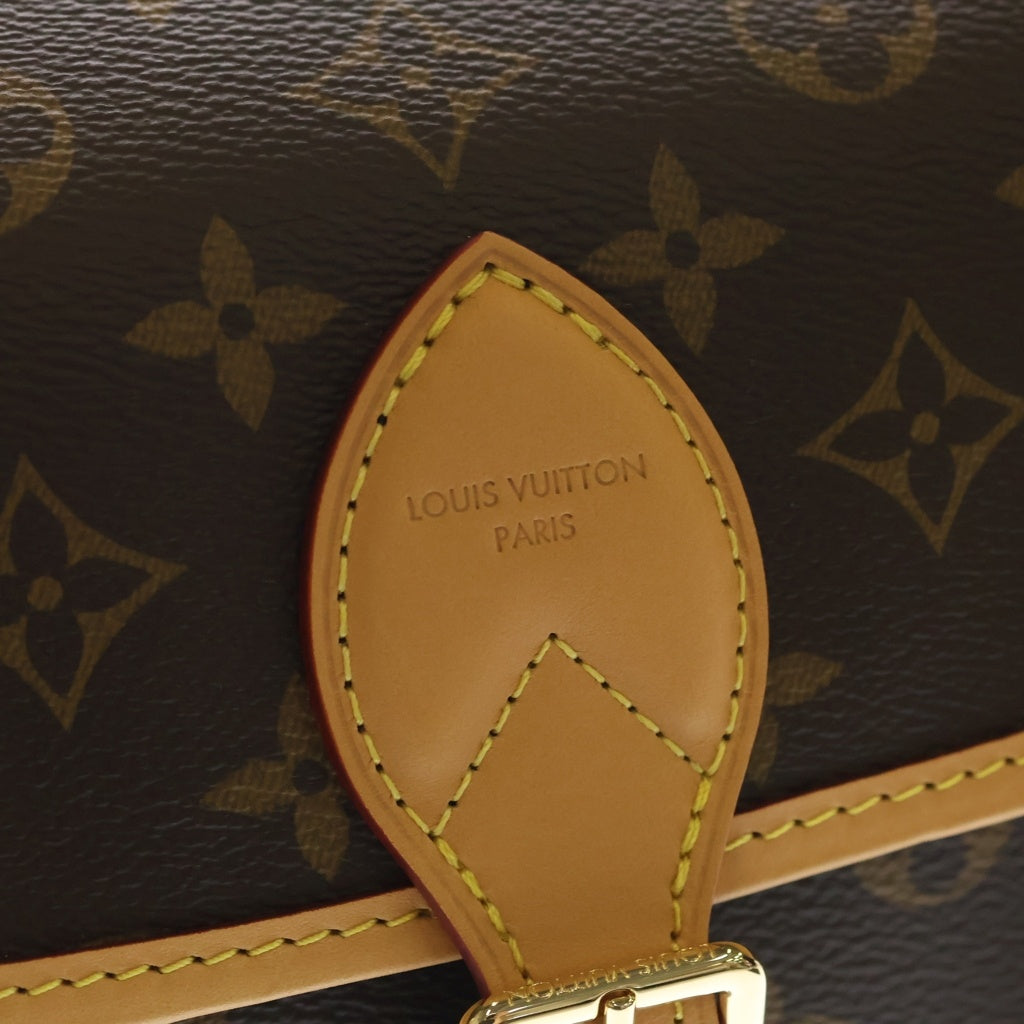 LOUIS VUITTON(ルイヴィトン) モノグラム ディアヌNM PM PVC レザー 2WAY ハンドバッグ ショルダーバッグ ICタイプ ブラウン M46049 レディース