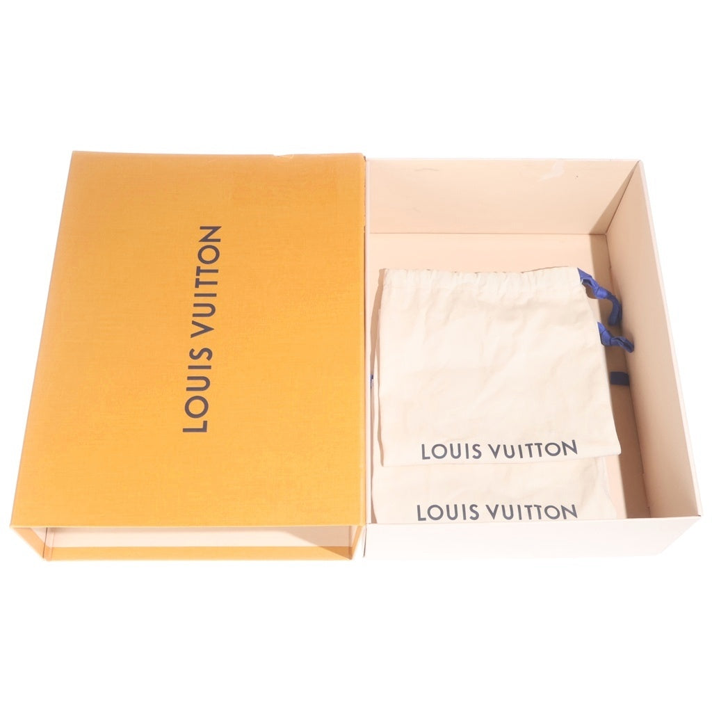 LOUIS VUITTON(ルイヴィトン) シェイク ライン LV ロゴ レザー ヒール スリングバック パンプス シューズ ブラック レディース