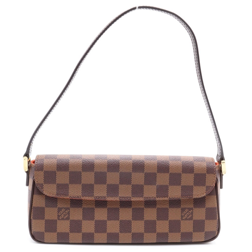 LOUIS VUITTON(ルイヴィトン) ダミエ レコレータ PVC レザー ハンドバッグ ブラウン N51299 レディース