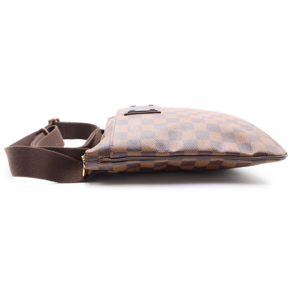 LOUIS VUITTON(ルイヴィトン) ダミエ ポシェットプラットブルックリン PVC レザー ショルダーバッグ ブラウン N41100 レディース