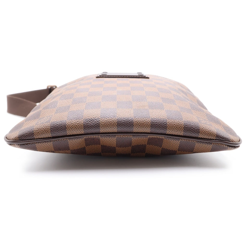 LOUIS VUITTON(ルイヴィトン) ダミエ ポシェットプラットブルックリン PVC レザー ショルダーバッグ ブラウン N41100 レディース
