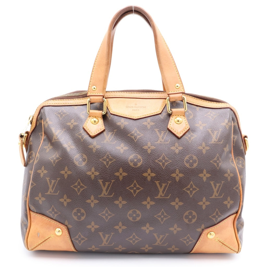 LOUIS VUITTON(ルイヴィトン) モノグラム レティーロPM PVC レザー ハンドバッグ ブラウン M40325 レディース