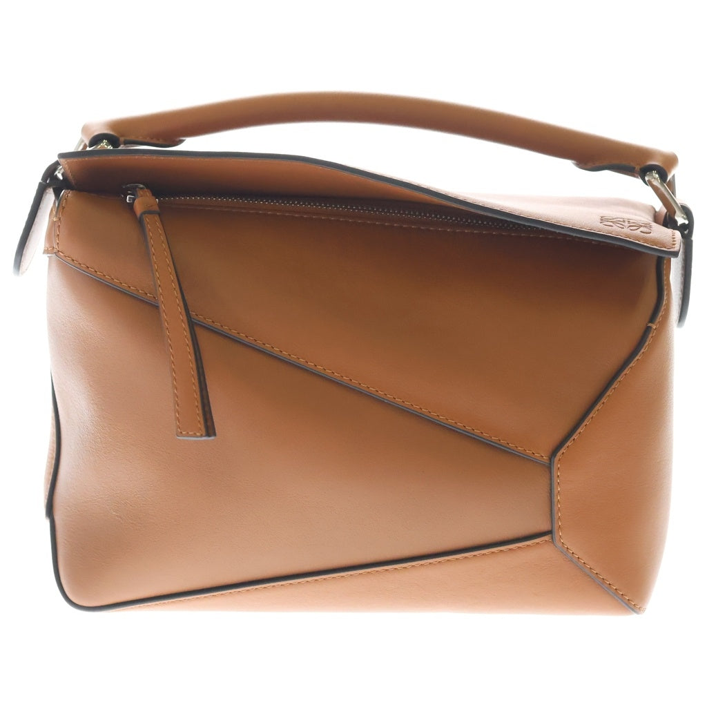 LOEWE(ロエベ) パズルエッジバッグ スモール カーフ レザー 2WAY ハンドバッグ ショルダーバッグ ブラウン レディース