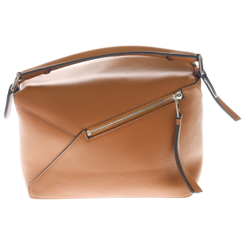 LOEWE(ロエベ) パズルエッジバッグ スモール カーフ レザー 2WAY ハンドバッグ ショルダーバッグ ブラウン レディース