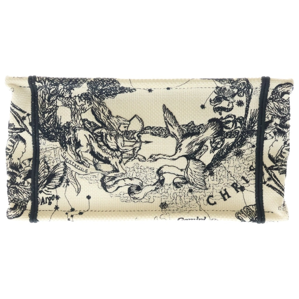 Christian Dior(クリスチャンディオール) BOOK TOTE ブックトート スモール トワル ドゥ ジュイ ハンド トートバッグ アイボリー/ブラック M1265ZRHZ レディース