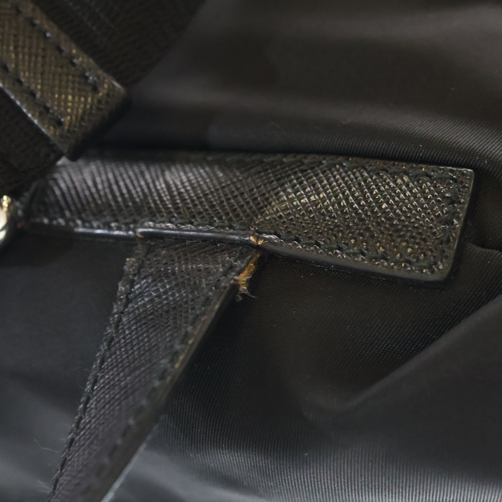 PRADA(プラダ) RE-NYLON リュックサック バックパック ブラック ナイロン 2VZ135 シルバー金具 レディース