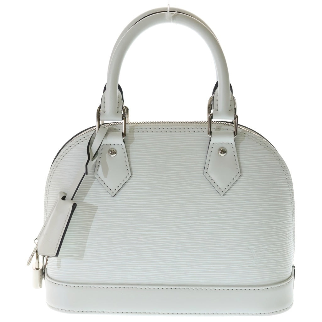 LOUIS VUITTON(ルイヴィトン) エピ アルマBB レザー 2WAY ハンド ショルダーバッグ シルバー金具 ホワイト M11381 レディース