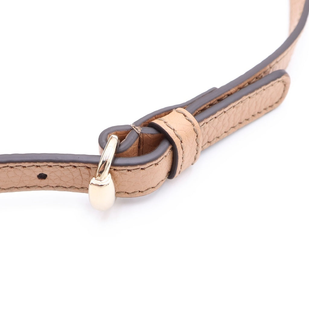 GUCCI(グッチ) ソーホー インターロッキングG タッセル フリンジレザー スモールディスコバッグ ショルダーバッグ ベージュ 308364 レディース