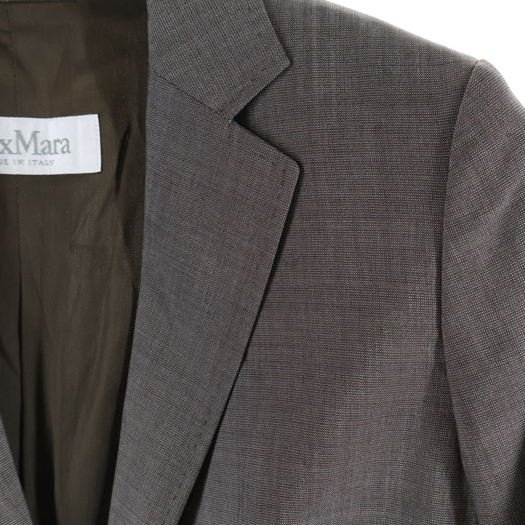 Max Mara(マックスマーラ) 1B テーラードジャケット グレーブラウン #38 レディース