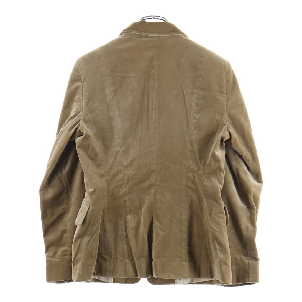 Max Mara(マックスマーラ) ピークドラペル ベルベットジャケット ベージュ #38 レディース