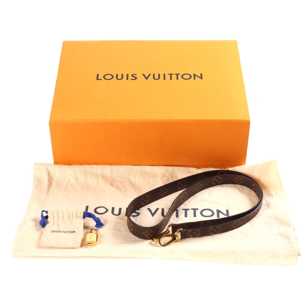 LOUIS VUITTON(ルイヴィトン) モノグラム モンテーニュBB 2WAYハンドバッグ ショルダーバッグ ブラウン レザー×PVC M41055 ゴールド金具 レディース