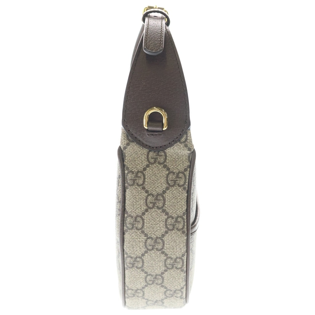 GUCCI(グッチ) オフィディア GGスプリーム PVC レザー ワンショルダーバッグ ベージュ/ブラウン 772303 レディース
