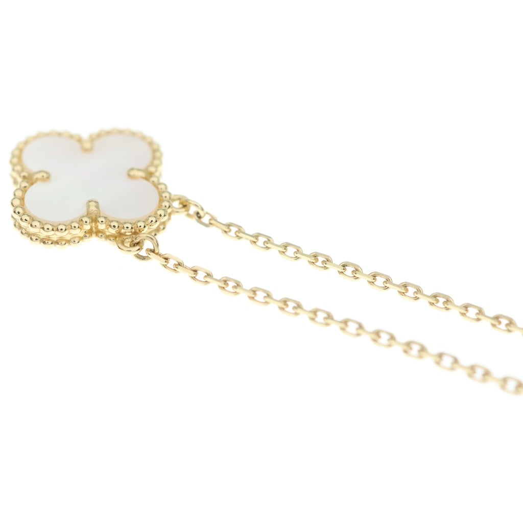 Van Cleef & Arpels(ヴァンクリーフアンドアーペル) ヴィンテージアルハンブラ マザーオブパール Au750 K18YG ネックレス ペンダント イエローゴールド VCARA45900