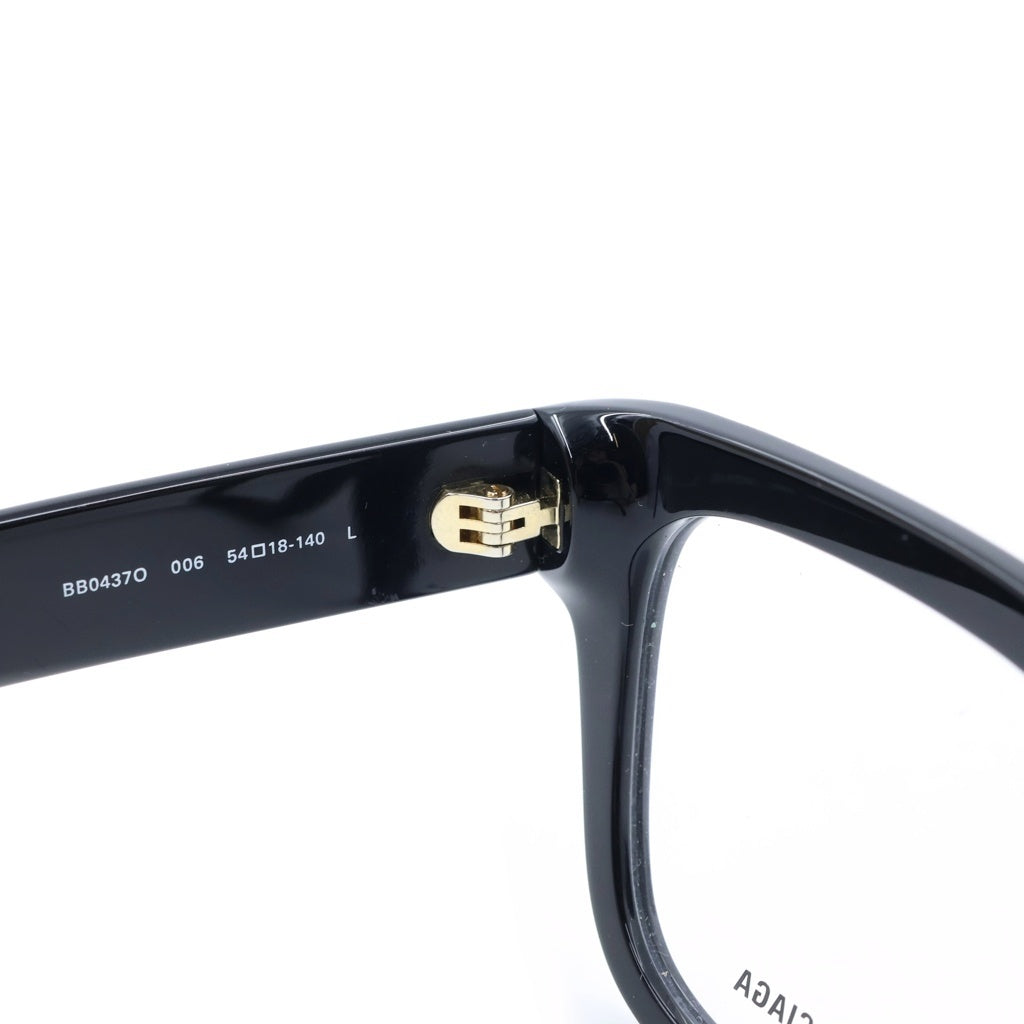 BALENCIAGA(バレンシアガ) BB0437O Square Glasses スクエアフレーム メガネ 眼鏡 BBロゴ ブラック レディース