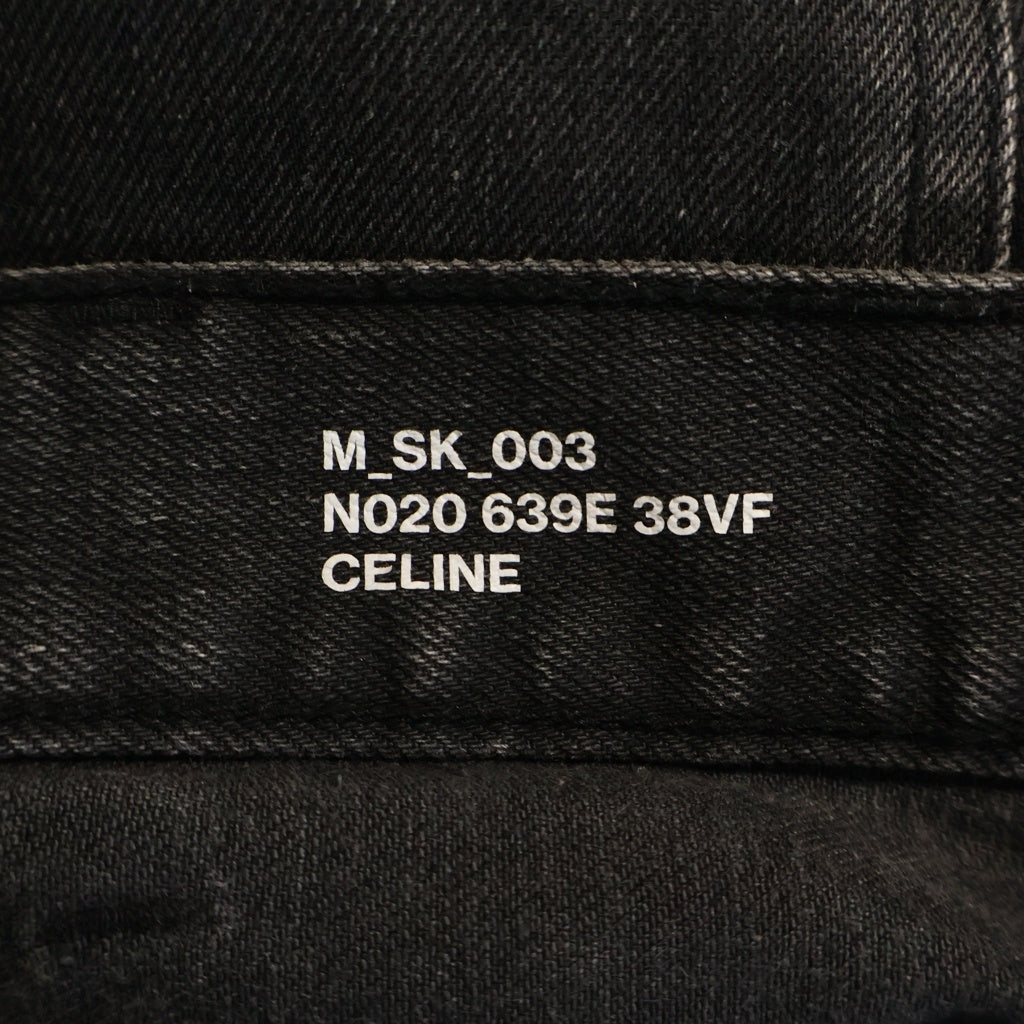 CELINE(セリーヌ) ストレッチ スリムスキニー ウォッシュド デニム パンツ ジーンズ ブラック M-SK-003 レディース