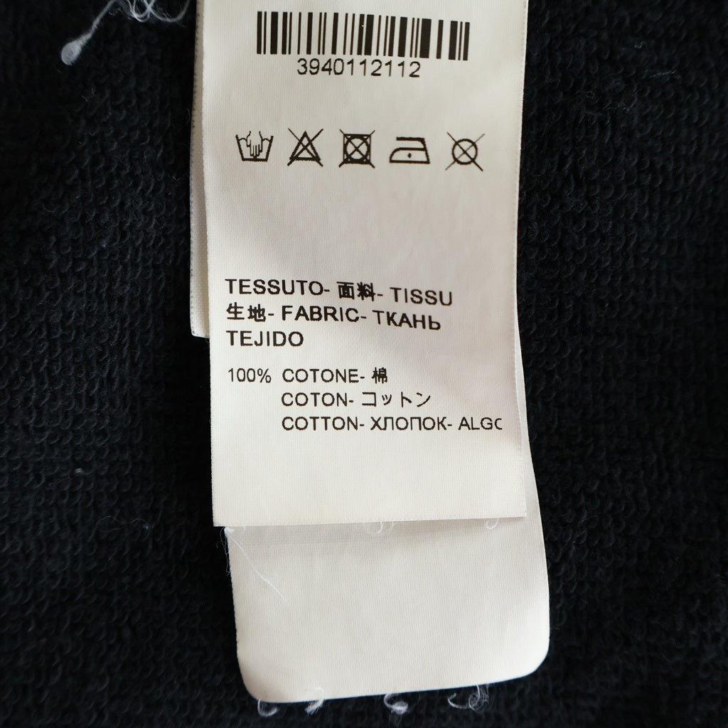 MSGM(エムエスジーエム) フロントロゴ クルーネック長袖スウェット コットン ブラック 2614MDM163 レディース