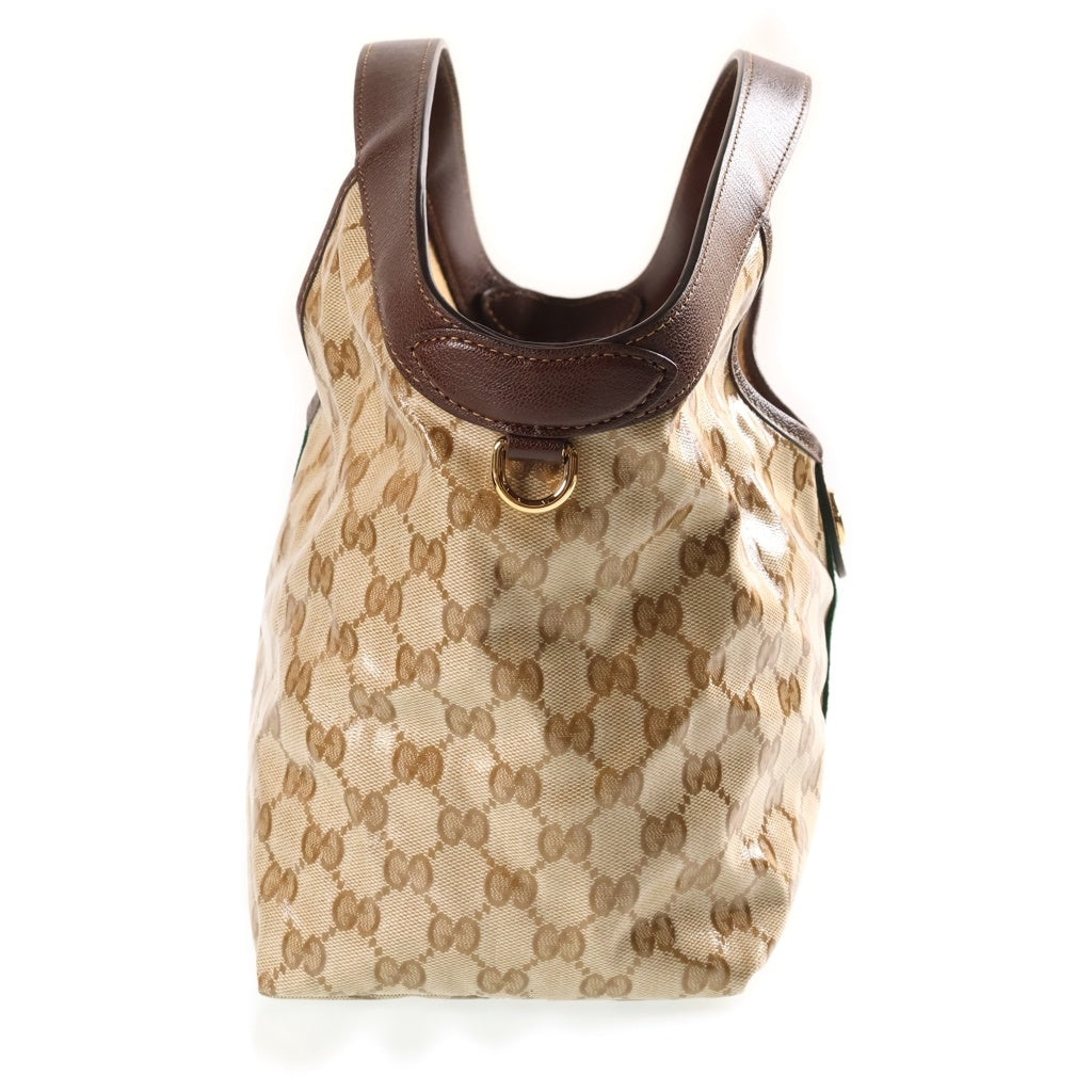 GUCCI(グッチ) GGクリスタル ジリオ スモール ハンド ショルダーバッグ ベージュ/ブラウン 860845 レディース
