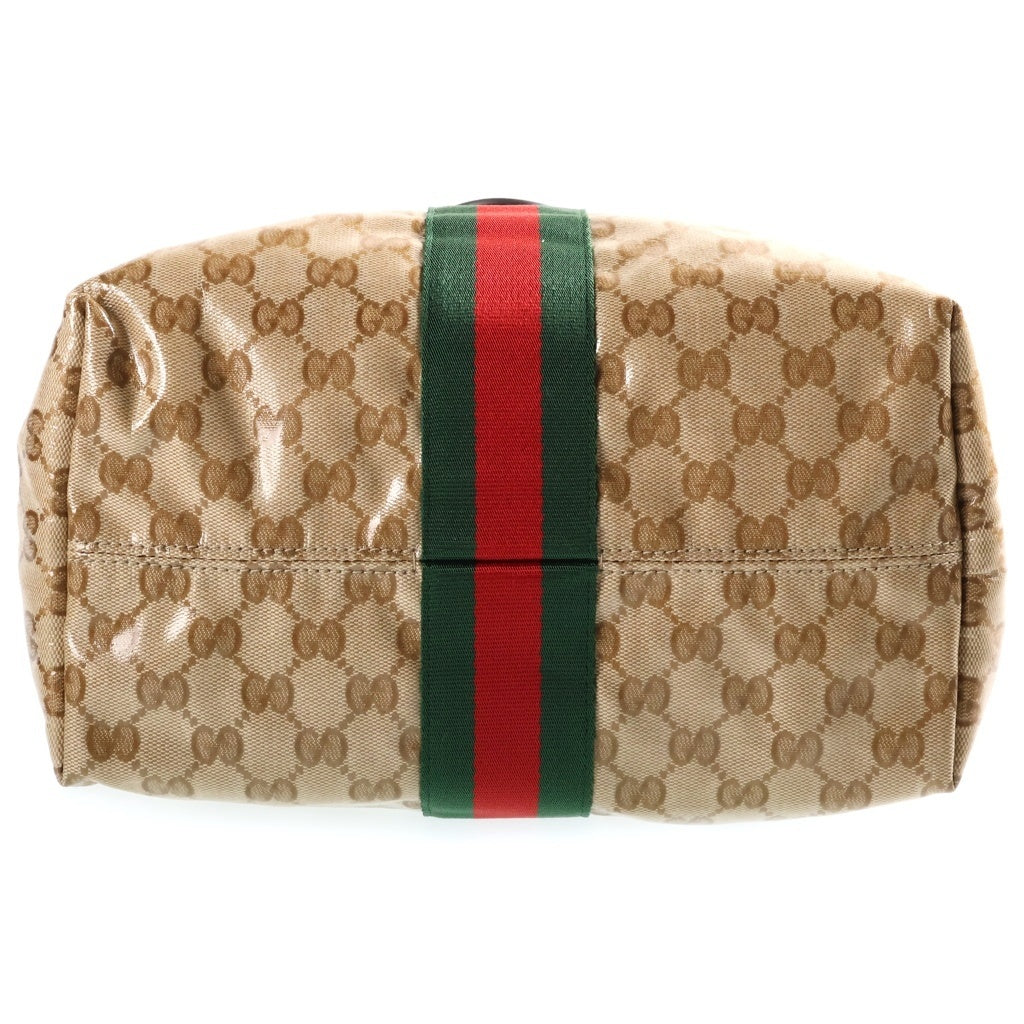 GUCCI(グッチ) GGクリスタル ジリオ スモール ハンド ショルダーバッグ ベージュ/ブラウン 860845 レディース