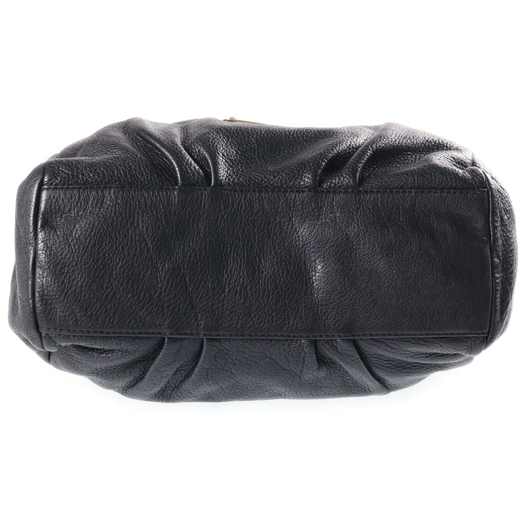 MARC BY MARC JACOBS(マーク バイ マーク ジェイコブス) 2WAYハンドバッグ ショルダーバッグ ブラック レザー ゴールド金具 レディース