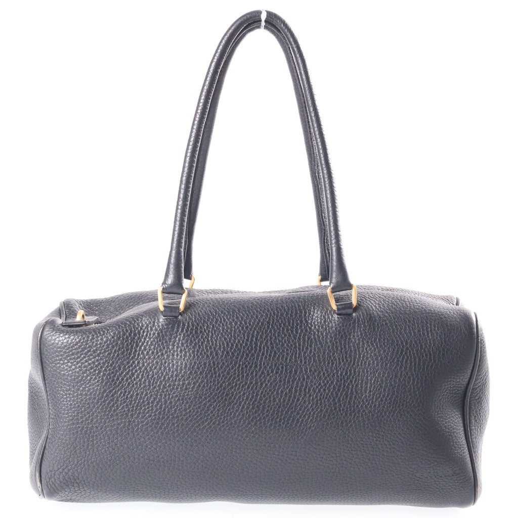 PRADA(プラダ) レザーミニボストンバッグ ハンドバッグ ブラック 1M0171 ゴールド金具 レディース