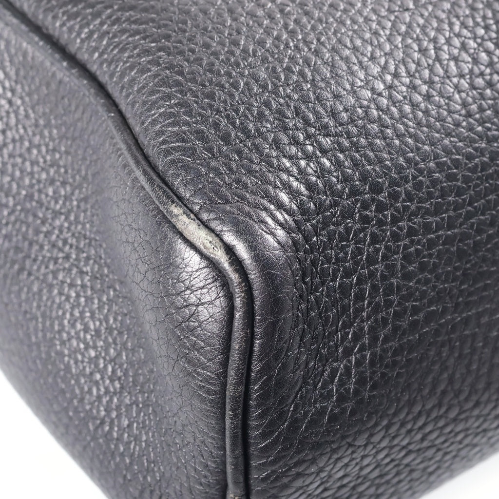 PRADA(プラダ) レザーミニボストンバッグ ハンドバッグ ブラック 1M0171 ゴールド金具 レディース