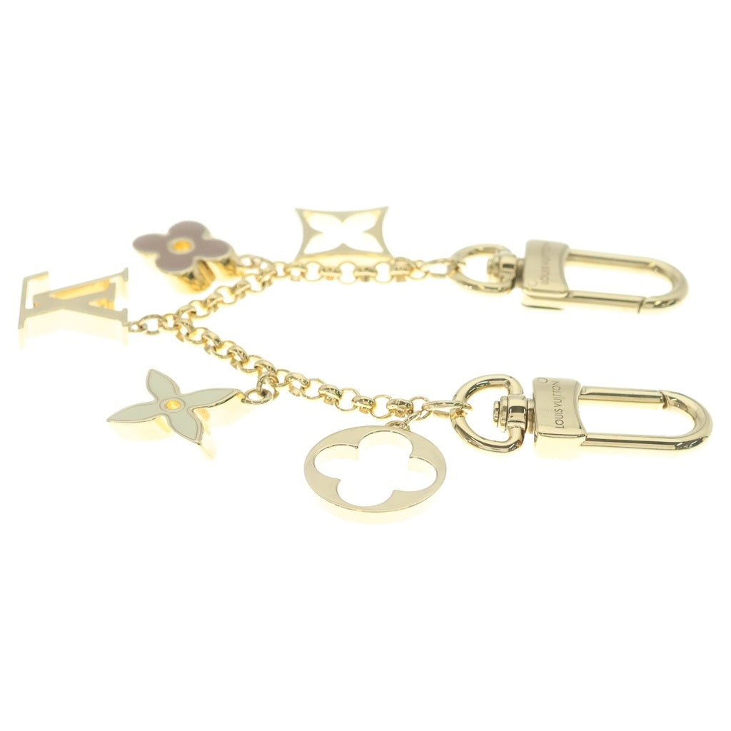LOUIS VUITTON(ルイヴィトン) バッグ チャーム チェーン・フルール ドゥ モノグラム バッグチャーム ゴールド×ピンク M01413 レディース