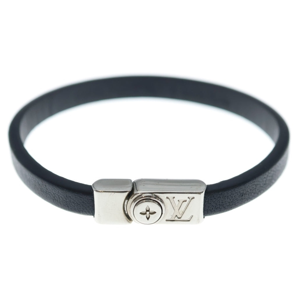 LOUIS VUITTON(ルイヴィトン) ブラスレ フラワーエッジ ブレスレット レザー ブラック シルバー M8071 レディース