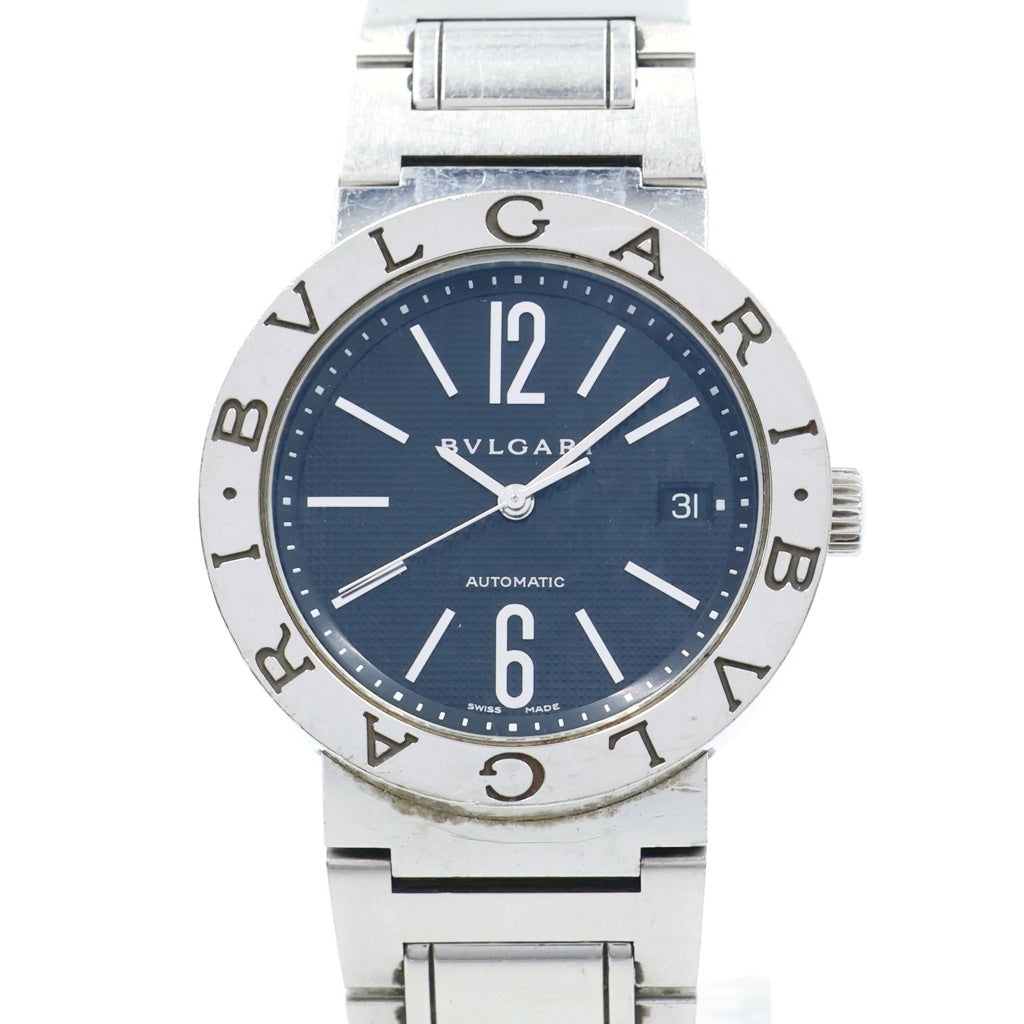 BVLGARI(ブルガリ) ブルガリブルガリデイト 黒文字盤 SS ステンレススチール AUTO BB38SS