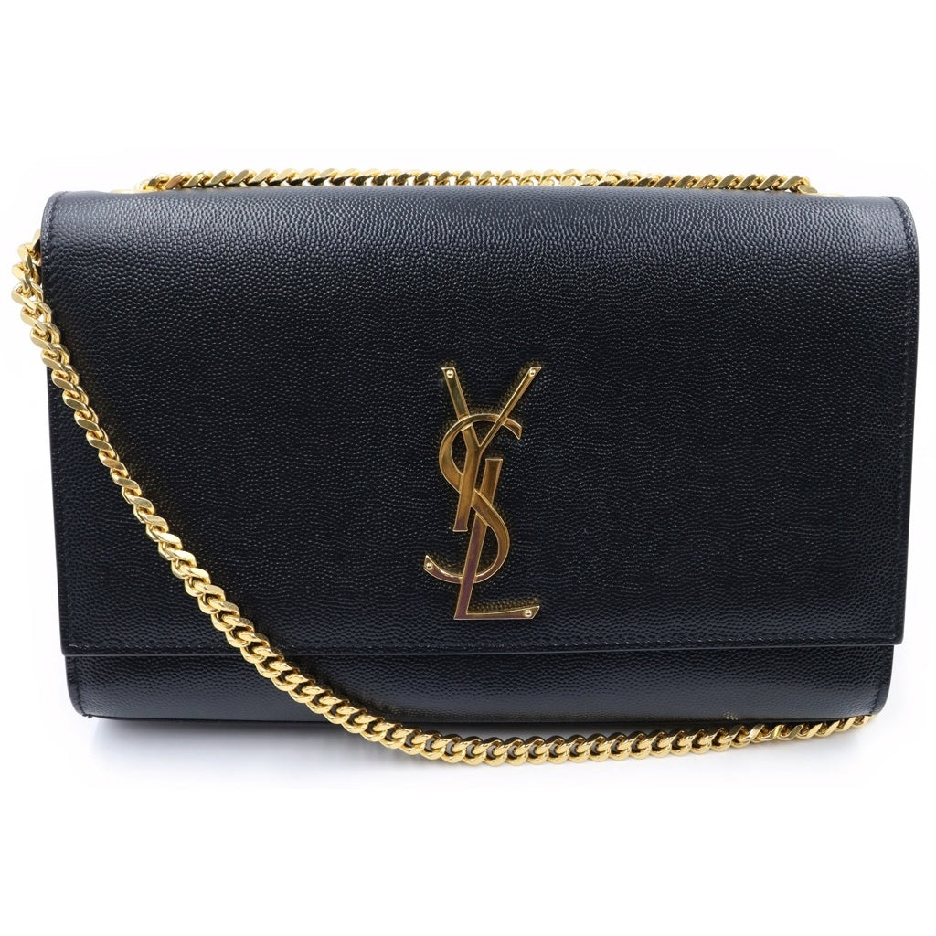 SAINT LAURENT PARIS(サンローランパリ) ケイト スモール チェーンショルダーバック ブラック キャビアスキン 469390 レディース