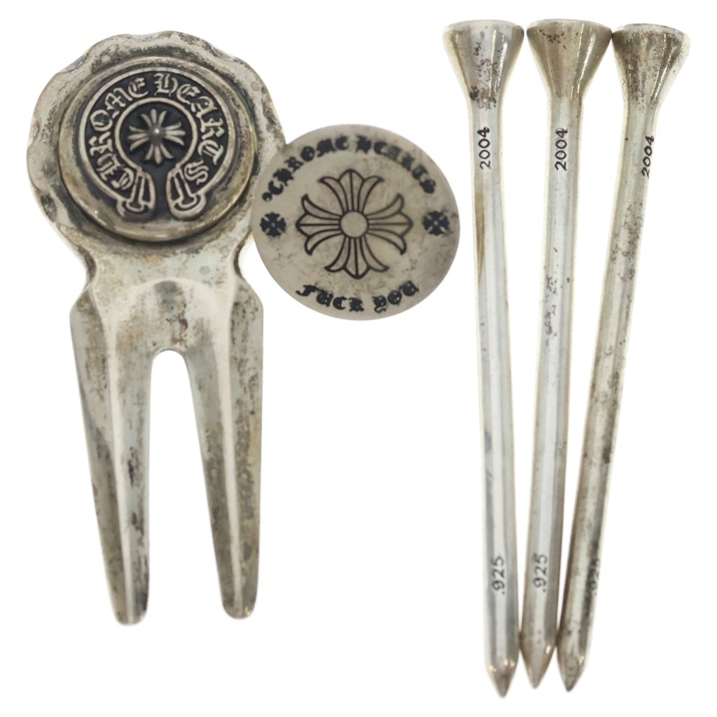 CHROME HEARTS(クロムハーツ) GOLF TEE V1 CHプラス ゴルフティー ピン セット シルバー