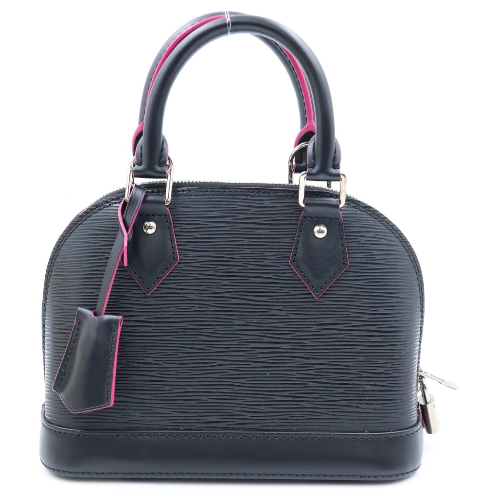 LOUIS VUITTON(ルイヴィトン) エピ アルマBB ハンドバック 2wayショルダー レザー ブラック/ピンク M54160 レディース
