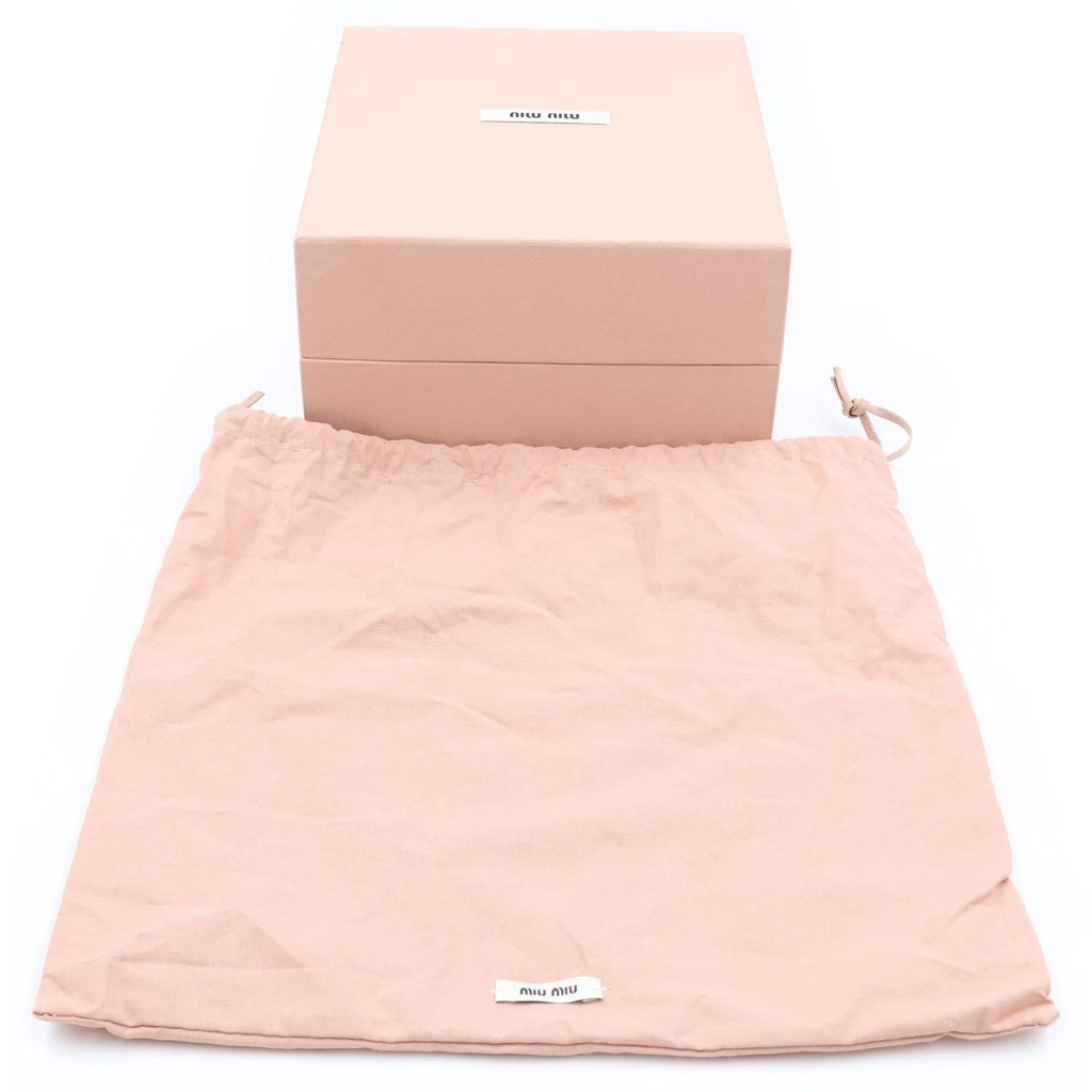 miumiu(ミュウミュウ) ベル ミニバック ショルダーバック マテラッセ ナッパレザー ピンク レディース