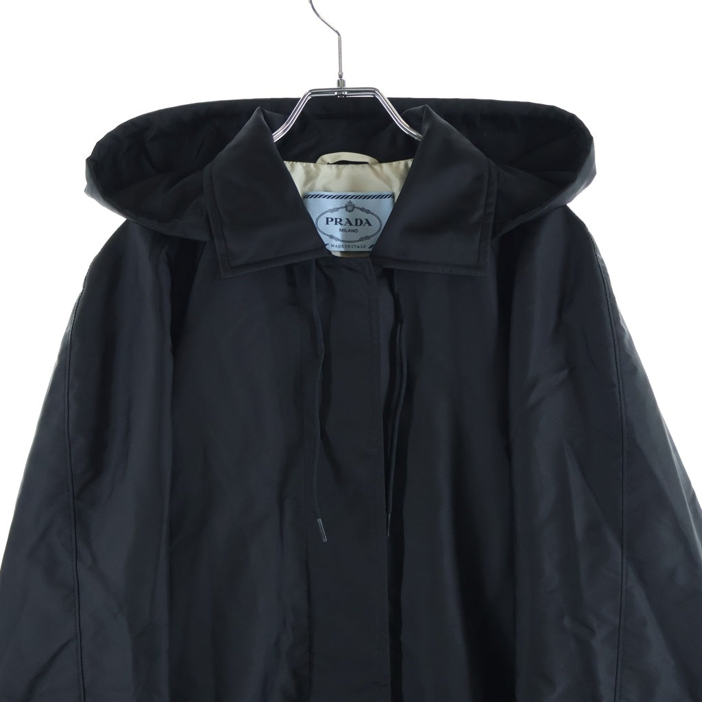 PRADA(プラダ) フーデットコート ナイロン ブラック 291047