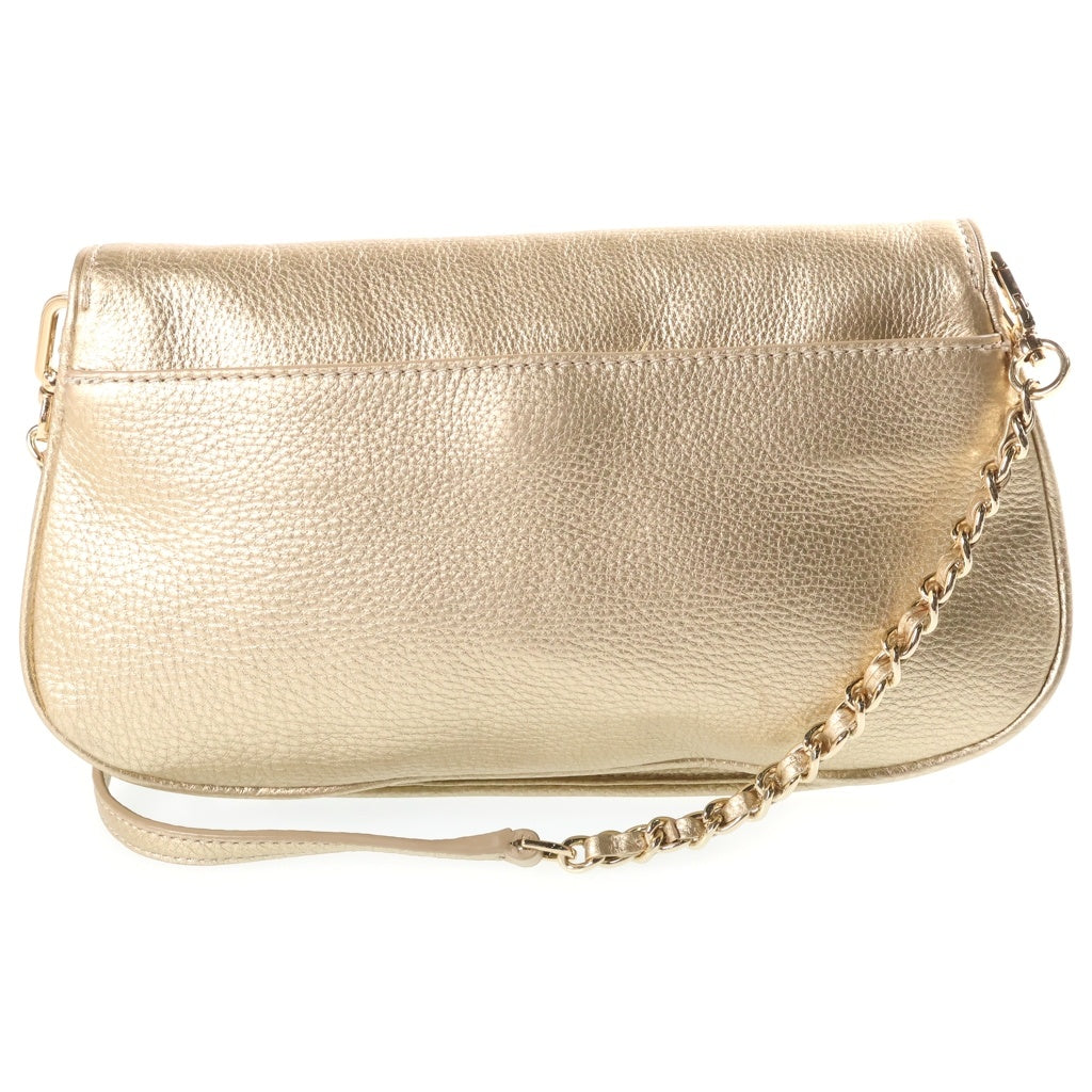 TORY BURCH(トリー バーチ) チェーンショルダーバッグ ゴールド レザー ゴールド金具 レディース
