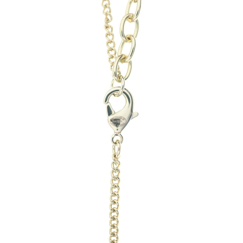CHANEL(シャネル) ココマークペンダントネックレス ペンダント チェーン ゴールド×ピンク B25C レディース
