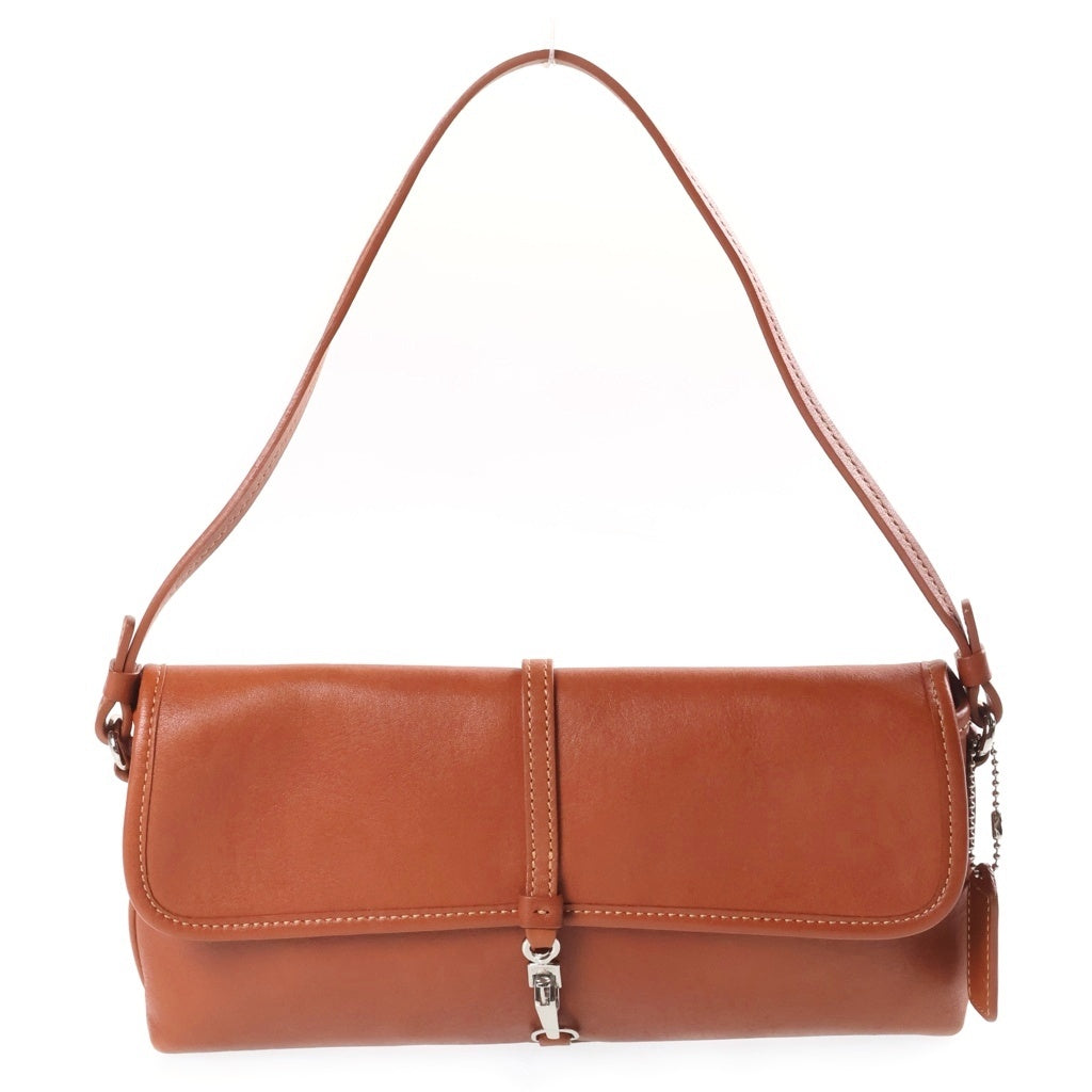COACH(コーチ) ハンプトンズ ハンドバッグ ブラウン レザー 7573 シルバー金具 レディース