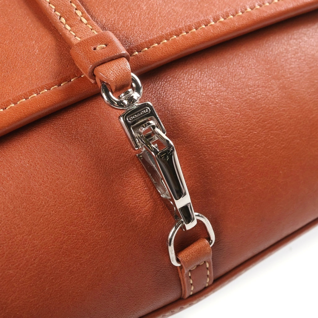 COACH(コーチ) ハンプトンズ ハンドバッグ ブラウン レザー 7573 シルバー金具 レディース