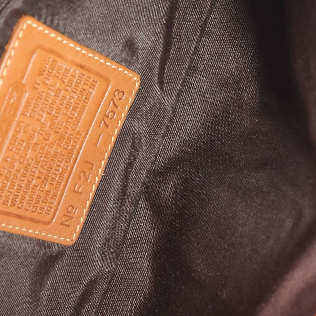 COACH(コーチ) ハンプトンズ ハンドバッグ ブラウン レザー 7573 シルバー金具 レディース