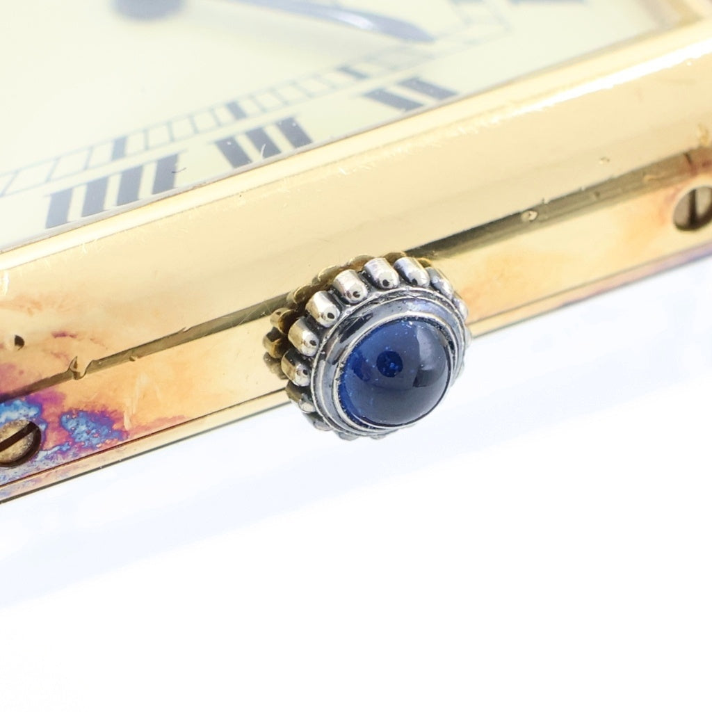 Cartier(カルティエ) マストタンクLM アイボリー文字盤 クォーツ SV×革/QZ W1002753 腕時計 レディース