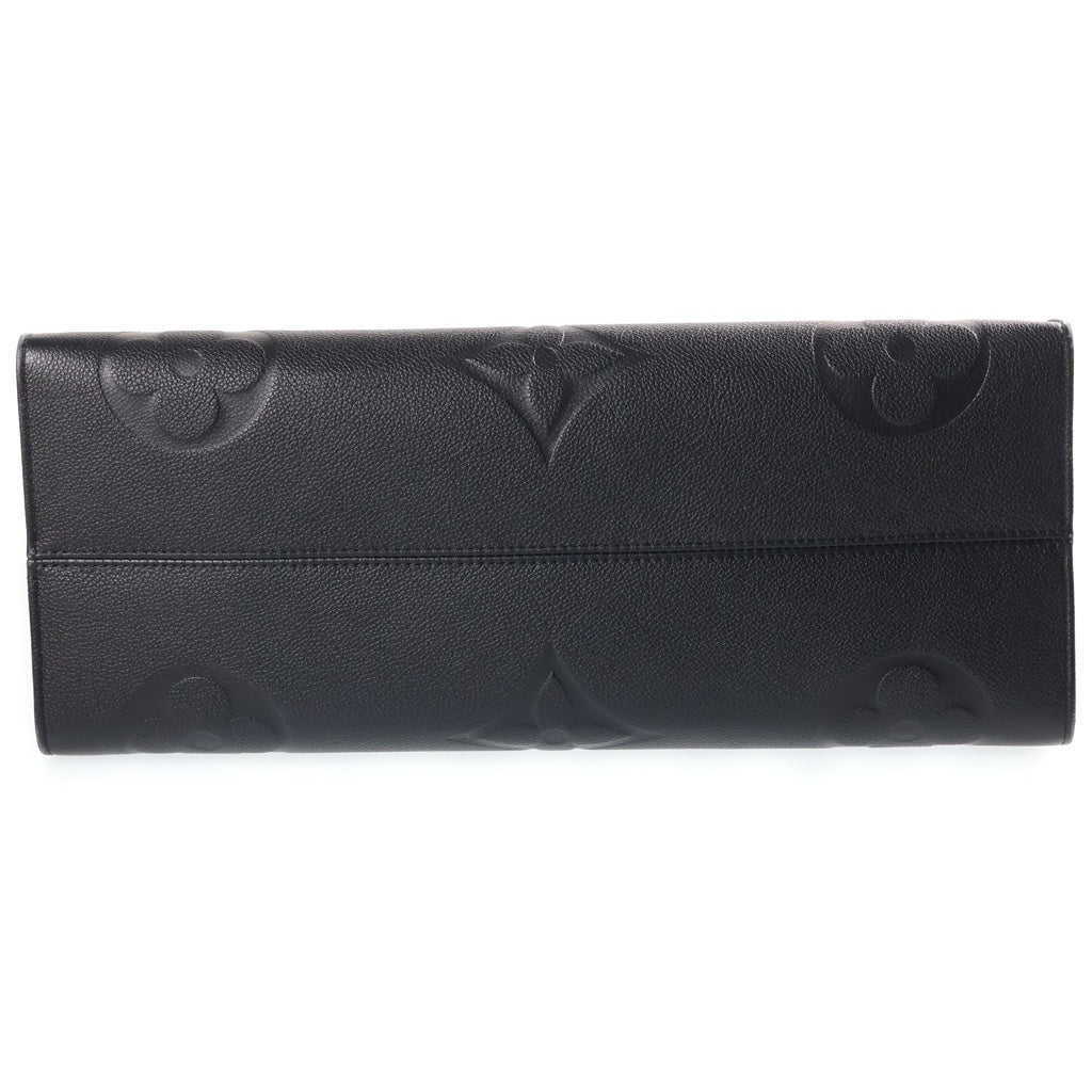 LOUIS VUITTON(ルイヴィトン) モノグラムアンプラント オンザゴーGM レザー 2WAY ハンド ショルダー トートバッグ ブラック gゴールド金具 M44925 ICタイプ レディース