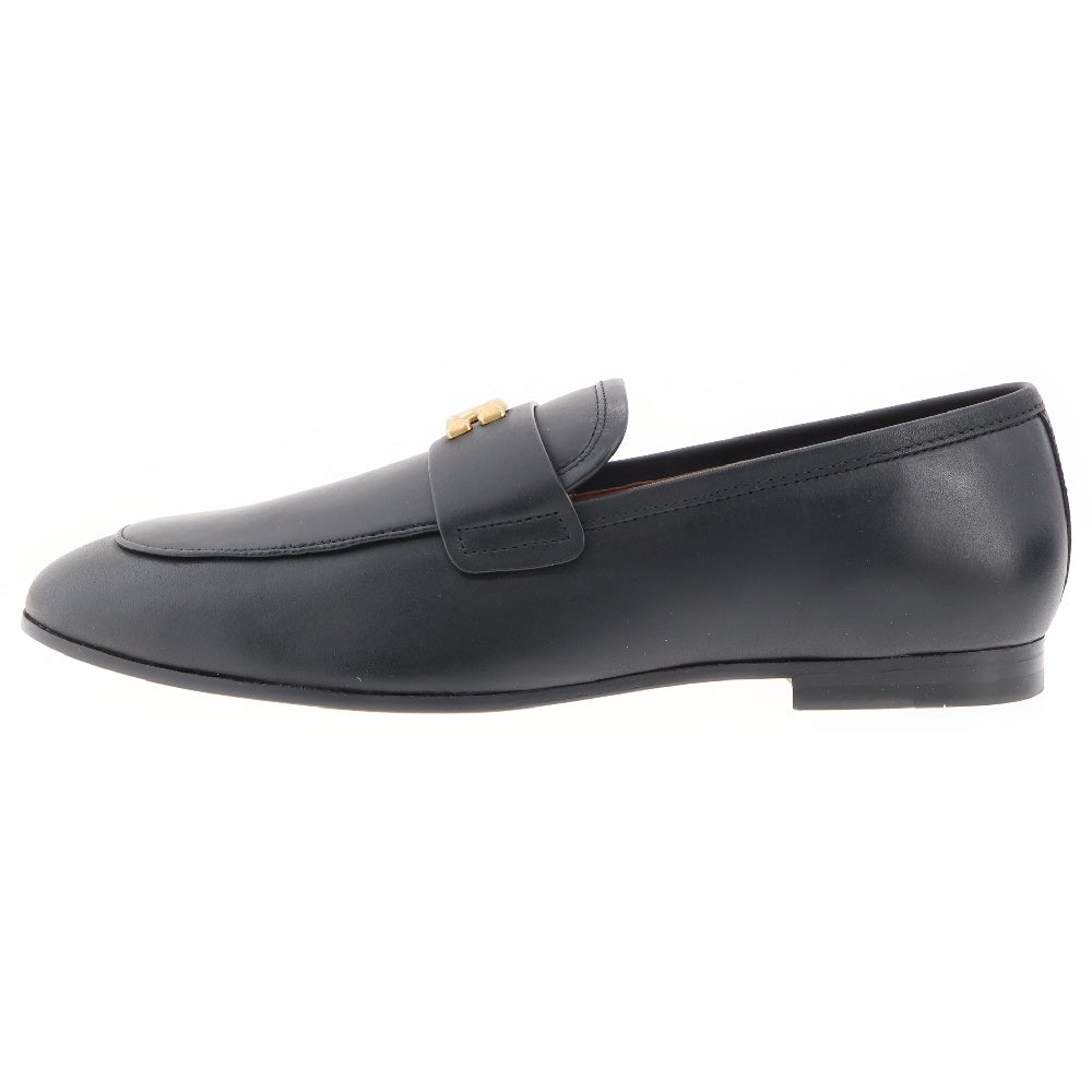 COACH(コーチ) スカルプテッド シグネチャー ローファー #9.5 ブラック 