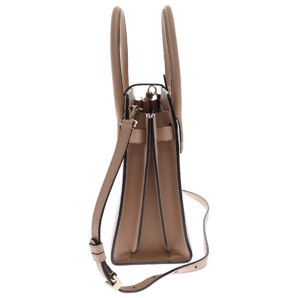BVLGARI(ブルガリ) アルバ 2WAY ハンドバッグ ショルダーバッグ ベージュ レザー