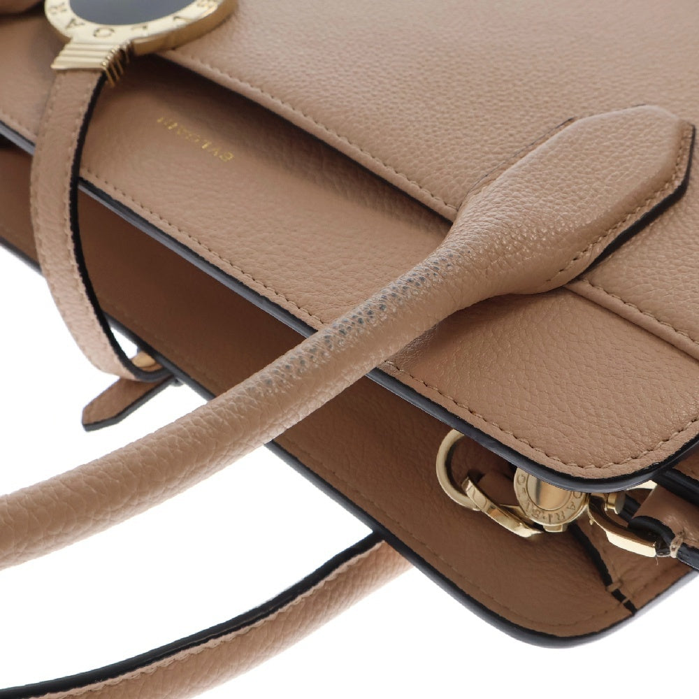 BVLGARI(ブルガリ) アルバ 2WAY ハンドバッグ ショルダーバッグ ベージュ レザー