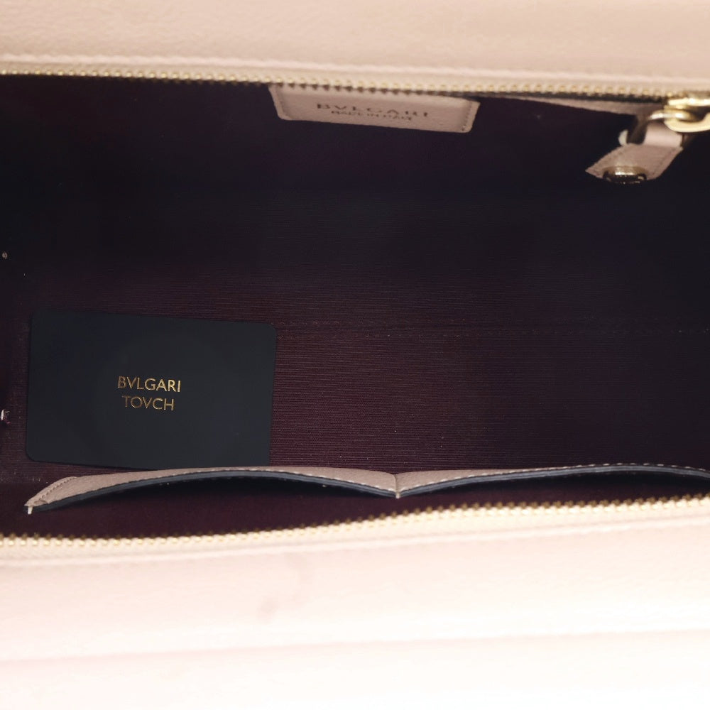BVLGARI(ブルガリ) アルバ 2WAY ハンドバッグ ショルダーバッグ ベージュ レザー
