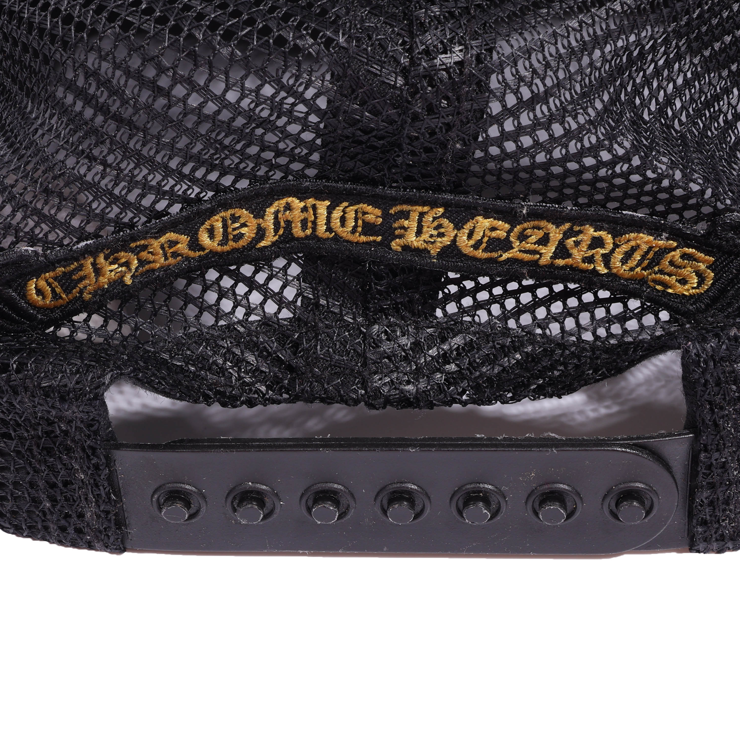 CHROME HEARTS(クロムハーツ) トラッカーキャップ ラウンドパッチ TRUCKER CAP ROUND PATCH ブラック クロスボール 帽子