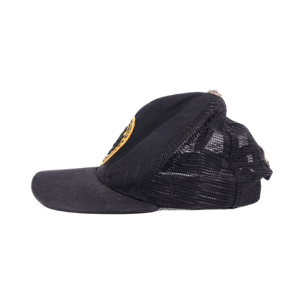 CHROME HEARTS(クロムハーツ) トラッカーキャップ ラウンドパッチ TRUCKER CAP ROUND PATCH ブラック クロスボール 帽子